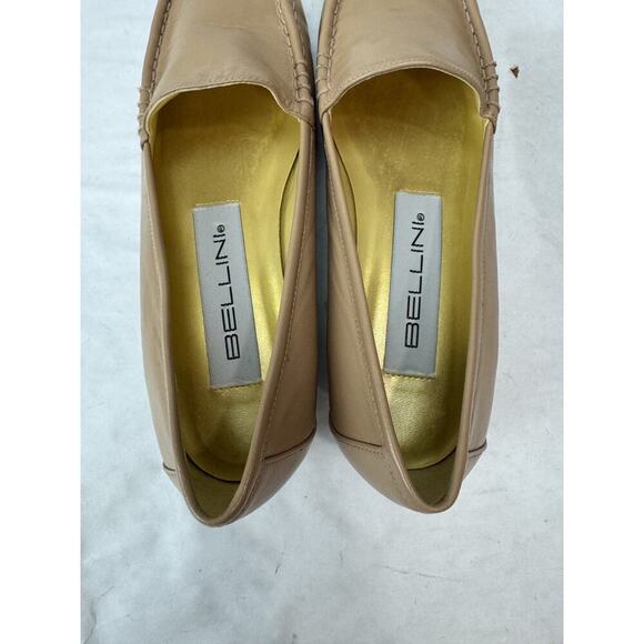 Bellini Genuine Leather Loafer Shoes Tan Flats Neutral Boho Preppy Women Sz 5.5 - Picture 11 of 13